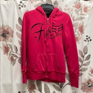 Fox Riding Co Pink Zip Up